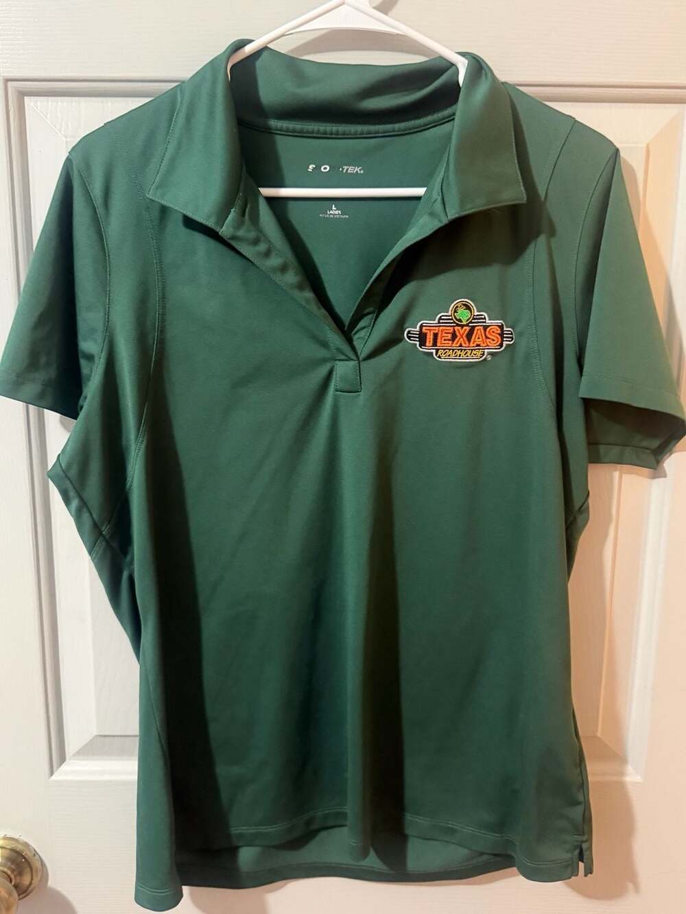 Sport-Tek Texas Roadhouse Polo Shirt Size L Green